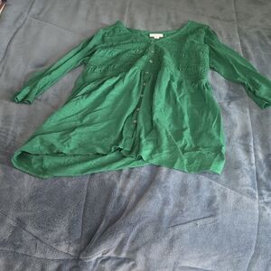 Green Bohemian Shirt